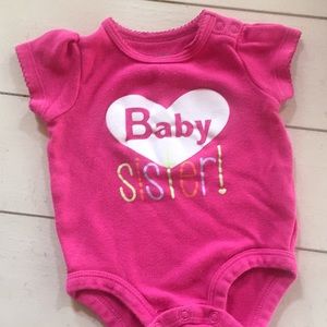 Falls Creek Baby Sister bodysuit 0-3M